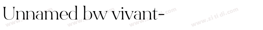 Unnamed bw vivant字体转换